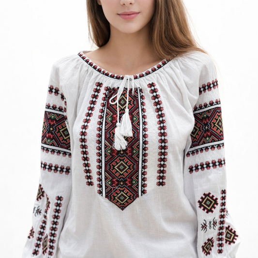 Ie tradițională românească din bumbac, bucovineană