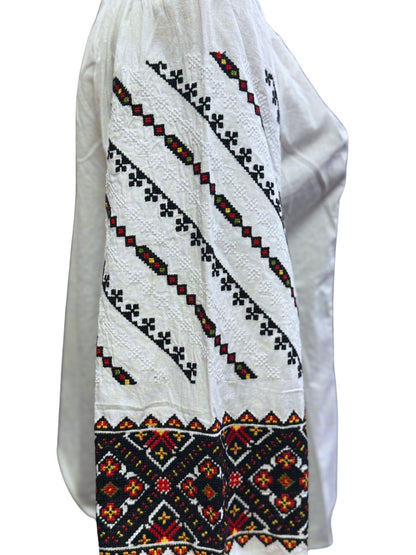 Ie tradițională românească din bumbac, stil maramureșean